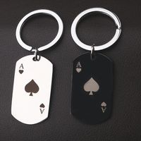 Fashion Poker Stainless Steel Plating Pendant Necklace 1 Piece main image 2