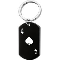Fashion Poker Stainless Steel Plating Pendant Necklace 1 Piece sku image 3