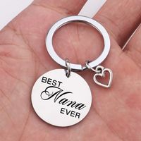1 Piece Fashion Letter Stainless Steel Unisex Bag Pendant Keychain main image 2