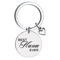 1 Piece Fashion Letter Stainless Steel Unisex Bag Pendant Keychain main image 3