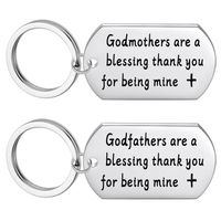 Fashion Letter Stainless Steel Bag Pendant Keychain main image 1