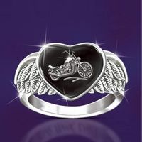 Retro Motorcycle Alloy Plating Men's Rings main image 3