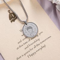 Cute Cartoon Character Stainless Steel Pendant Necklace 1 Piece main image 6
