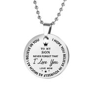 Fashion Letter Stainless Steel Plating Pendant Necklace main image 1