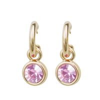 Simple Style Solid Color Copper Plating Inlay Zircon Drop Earrings 1 Pair sku image 9