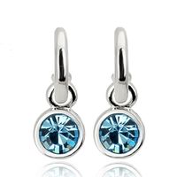 Simple Style Solid Color Copper Plating Inlay Zircon Drop Earrings 1 Pair sku image 5