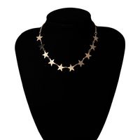Vintage Chain Open Heart Multilayer Star Love Geometric Necklace sku image 1