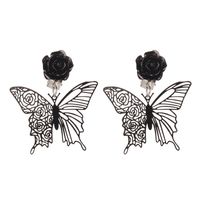 1 Pair Retro Flower Butterfly Alloy Women's Ear Clips main image 2