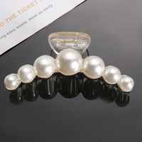 Simple Style Round Alloy Inlay Pearl Hair Claws 1 Piece main image 4