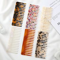 Simple Style Marble Acetic Acid Sheets Hair Combs 1 Piece main image 1