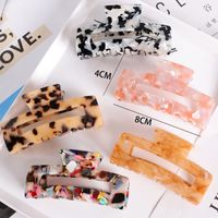 Simple Style Color Block Acetic Acid Sheets Carving Hair Claws 1 Piece main image 1