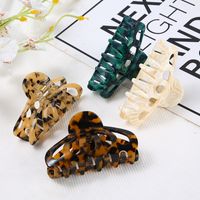 Fashion Color Block Acetic Acid Sheets Hollow Out Hair Claws 1 Piece main image 4