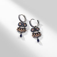 Mode Herzform Schmetterling Bogenknoten Kupfer Inlay Künstliche Perlen Hülse Zirkon Ohrringe 1 Paar sku image 34