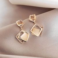 Fashion Heart Shape Butterfly Bow Knot Copper Inlay Artificial Pearls Shell Zircon Earrings 1 Pair sku image 24