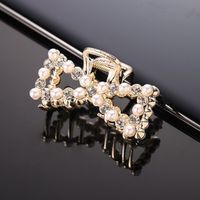 Simple Style Solid Color Alloy Inlay Rhinestones Hair Claws 1 Piece sku image 5