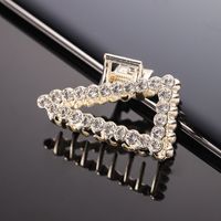Simple Style Solid Color Alloy Inlay Rhinestones Hair Claws 1 Piece sku image 4