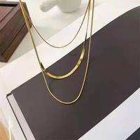 Fashion Geometric Titanium Steel Plating Pendant Necklace 1 Piece sku image 4