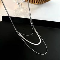Fashion Geometric Titanium Steel Plating Pendant Necklace 1 Piece sku image 2