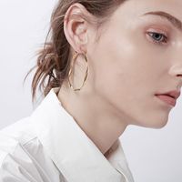 Simple Style Circle Stainless Steel Plating Hoop Earrings 1 Pair main image 4