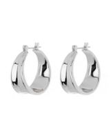 Retro Geometric Titanium Steel Hoop Earrings 1 Pair sku image 1