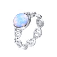 Fashion Geometric Metal Plating Opal Women's Rings sku image 1