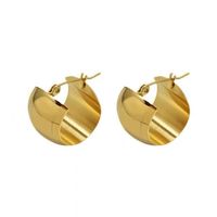 Simple Style Geometric Titanium Steel Metal Earrings 1 Pair sku image 4