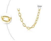 Simple Style Geometric Titanium Steel Plating 18k Gold Plated Necklace sku image 5