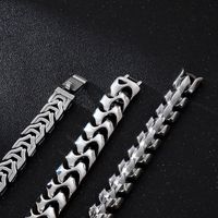 Hip-hop Geometric Titanium Steel Plating Bracelets 1 Piece main image 6