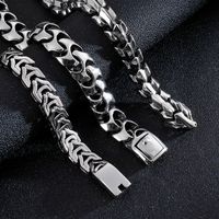 Hip-hop Geometric Titanium Steel Plating Bracelets 1 Piece main image 3