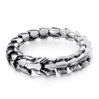 Hip-hop Geometric Titanium Steel Plating Bracelets 1 Piece sku image 2