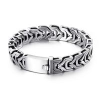 Hip-hop Geometric Titanium Steel Plating Bracelets 1 Piece sku image 5