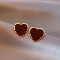 1 Pair Simple Style Round Square Heart Shape Alloy Plating Inlay Rhinestones Pearl Women's Drop Earrings sku image 9