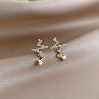 1 Pair Simple Style Round Square Heart Shape Alloy Plating Inlay Rhinestones Pearl Women's Drop Earrings sku image 24