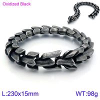 Hip-hop Geometric Titanium Steel Plating Bracelets 1 Piece sku image 1