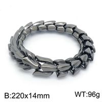 Hip-hop Geometric Titanium Steel Plating Bracelets 1 Piece sku image 15