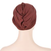 Women's Simple Style Solid Color Eaveless Beanie Hat main image 4