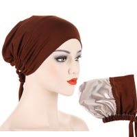 Women's Simple Style Solid Color Eaveless Beanie Hat sku image 4
