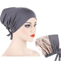 Women's Simple Style Solid Color Eaveless Beanie Hat sku image 9