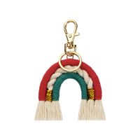 1 Piece Retro Rainbow Cotton Rope Handmade Pendant sku image 1