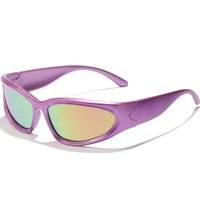Retro Ac Special-shaped Mirror Full Frame Sports Sunglasses sku image 5