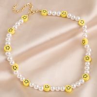 Sweet Cartoon Artificial Pearl Soft Clay Beaded Women's Necklace main image 2