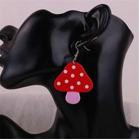 1 Pair Casual Mushroom Arylic Plating Women's Earrings main image 4