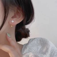 1 Paire Élégant Géométrique Alliage Placage Perles Artificielles Femmes Des Boucles D'oreilles main image 5