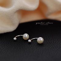 1 Paar Elegant Geometrisch Legierung Überzug Künstliche Perlen Frau Ohrringe main image 3