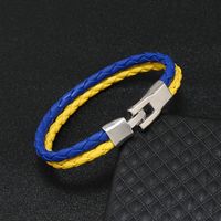 1 Piece Fashion Geometric Pu Leather Alloy Unisex Bracelets main image 2