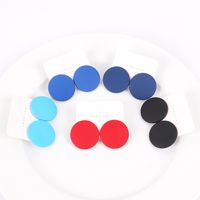 1 Pair Simple Style Round Arylic Women's Earrings main image 2