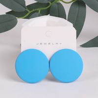 1 Pair Simple Style Round Arylic Women's Earrings sku image 10