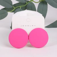 1 Pair Simple Style Round Arylic Women's Earrings sku image 16