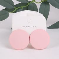 1 Pair Simple Style Round Arylic Women's Earrings sku image 17