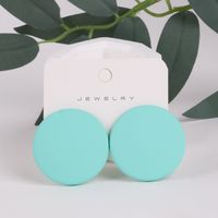 1 Pair Simple Style Round Arylic Women's Earrings sku image 5